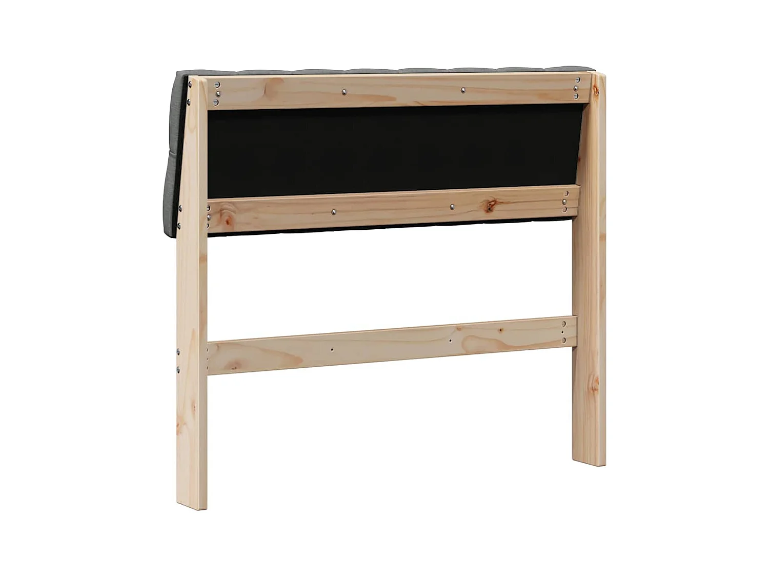 Cabeceira estofada Cinza Escuro 90 cm