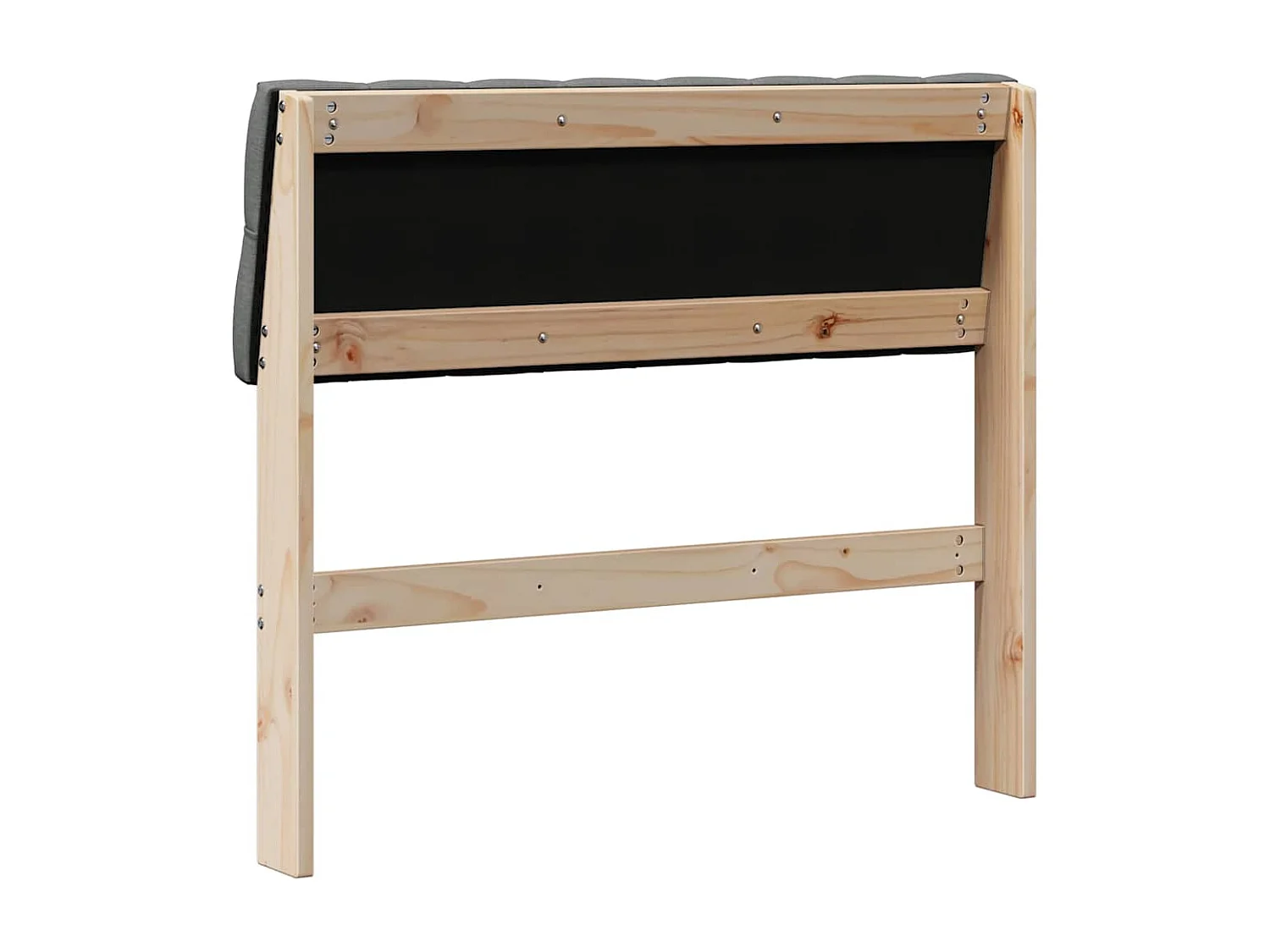 Cabeceira estofada Cinza Escuro 90 cm