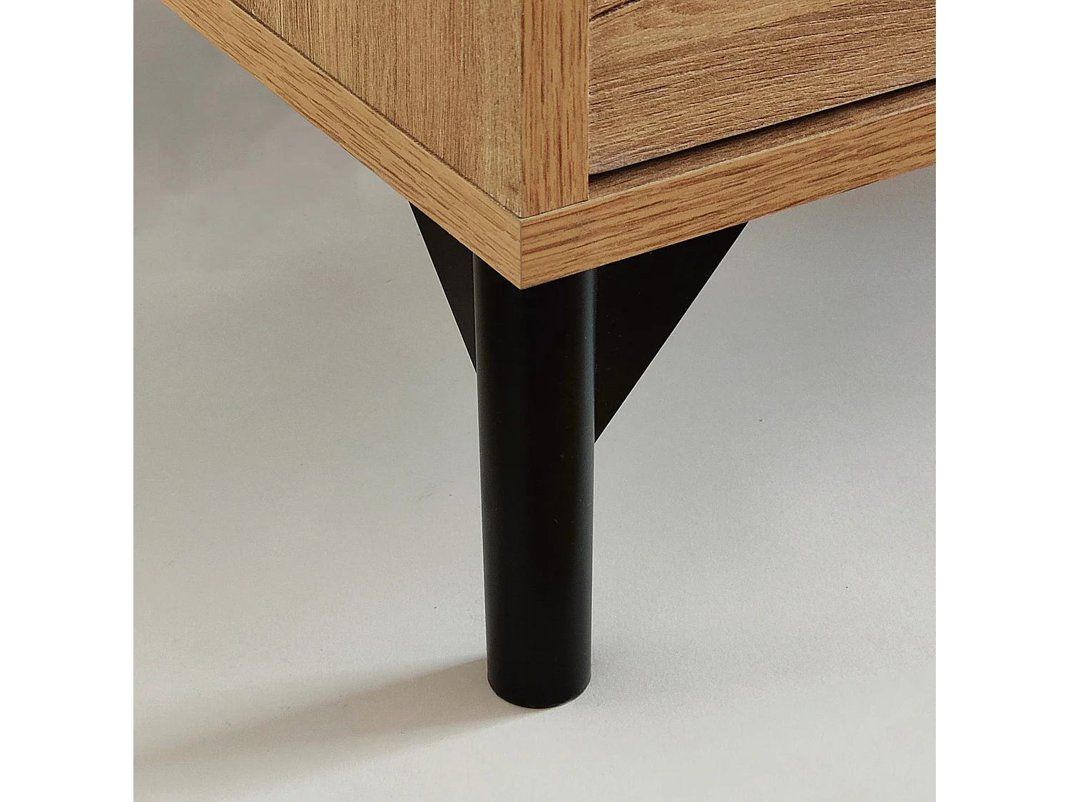 Meuble à chaussures meuble d'entrée avec pieds, 4 portes, coloris chêne doré, 20 paires de chaussures - Longueur 101 x Profondeur 33 x Hauteur 96,5 cm