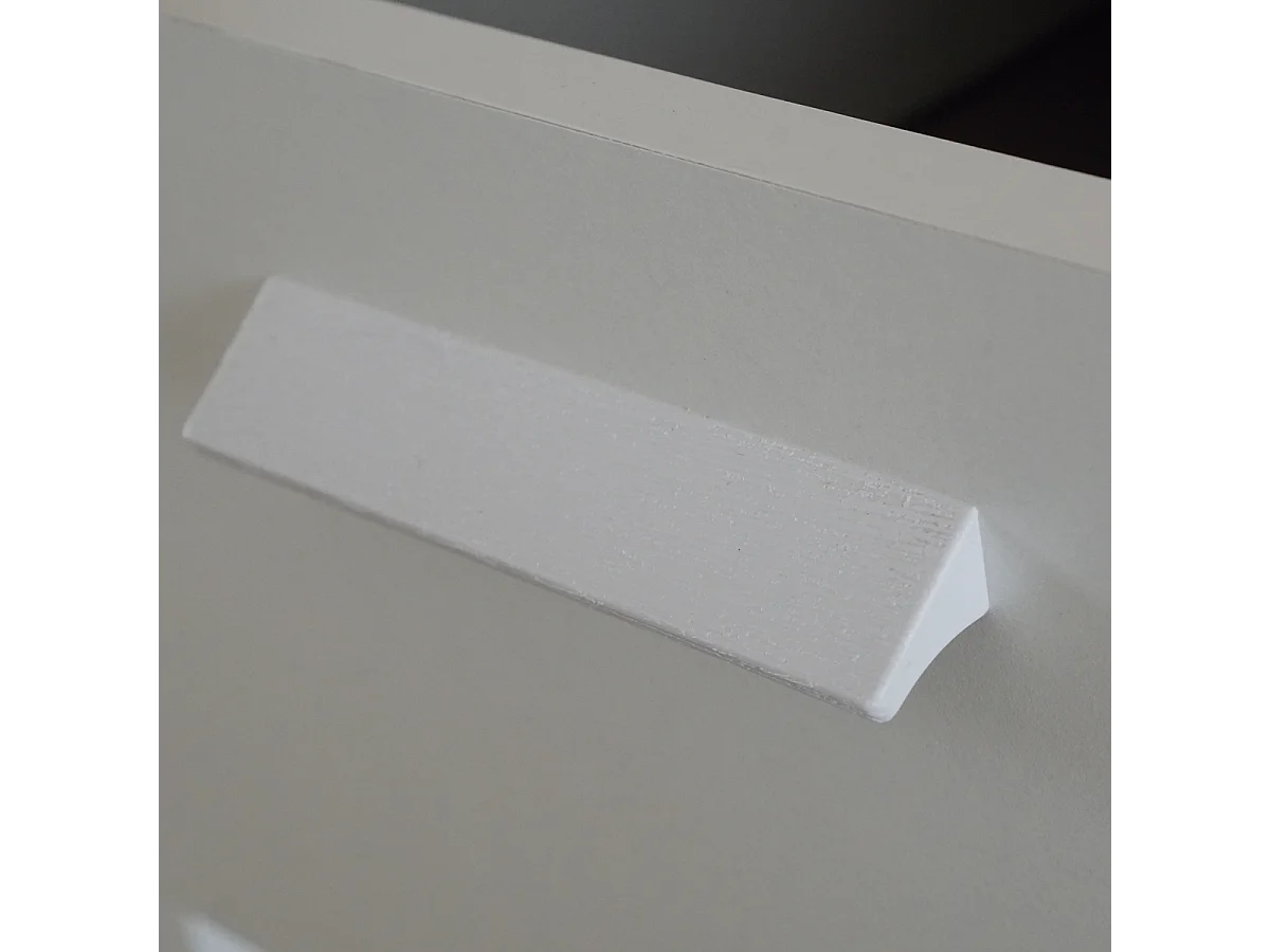 Commode chambre à coucher Chiffonier à 6 tiroirs coloris Chêne Cambrien/Blanc - Longueur 40x Profondeur 40 x Hauteur 110 cm