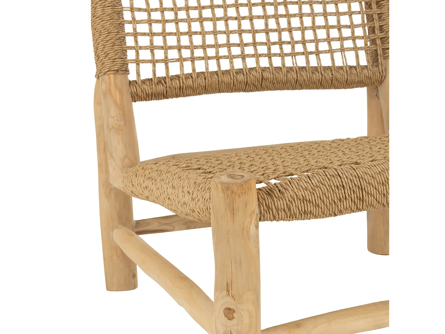 Fauteuil en Teck "Vita" 85cm Naturel