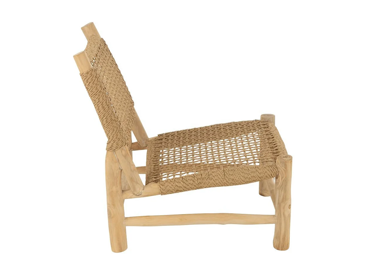 Fauteuil en Teck "Vita" 85cm Naturel