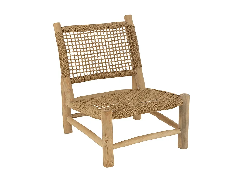 Fauteuil en Teck "Vita" 85cm Naturel