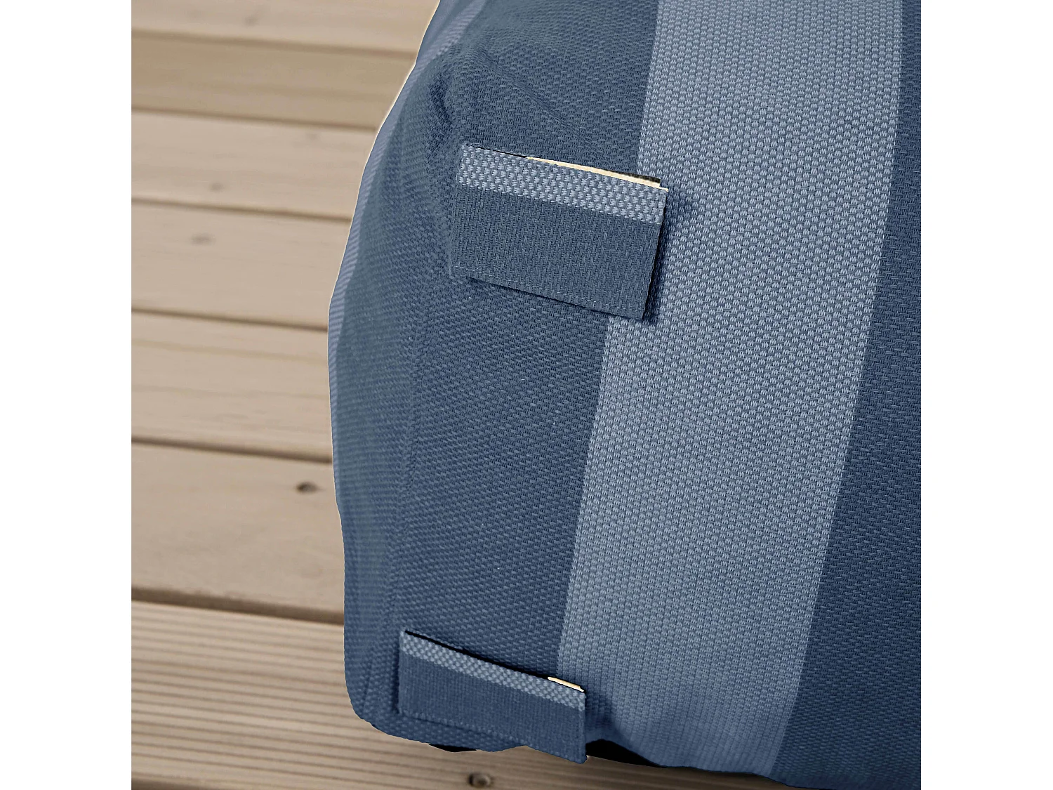 Gestreepte 4-zits tuinbank, pacificblauw