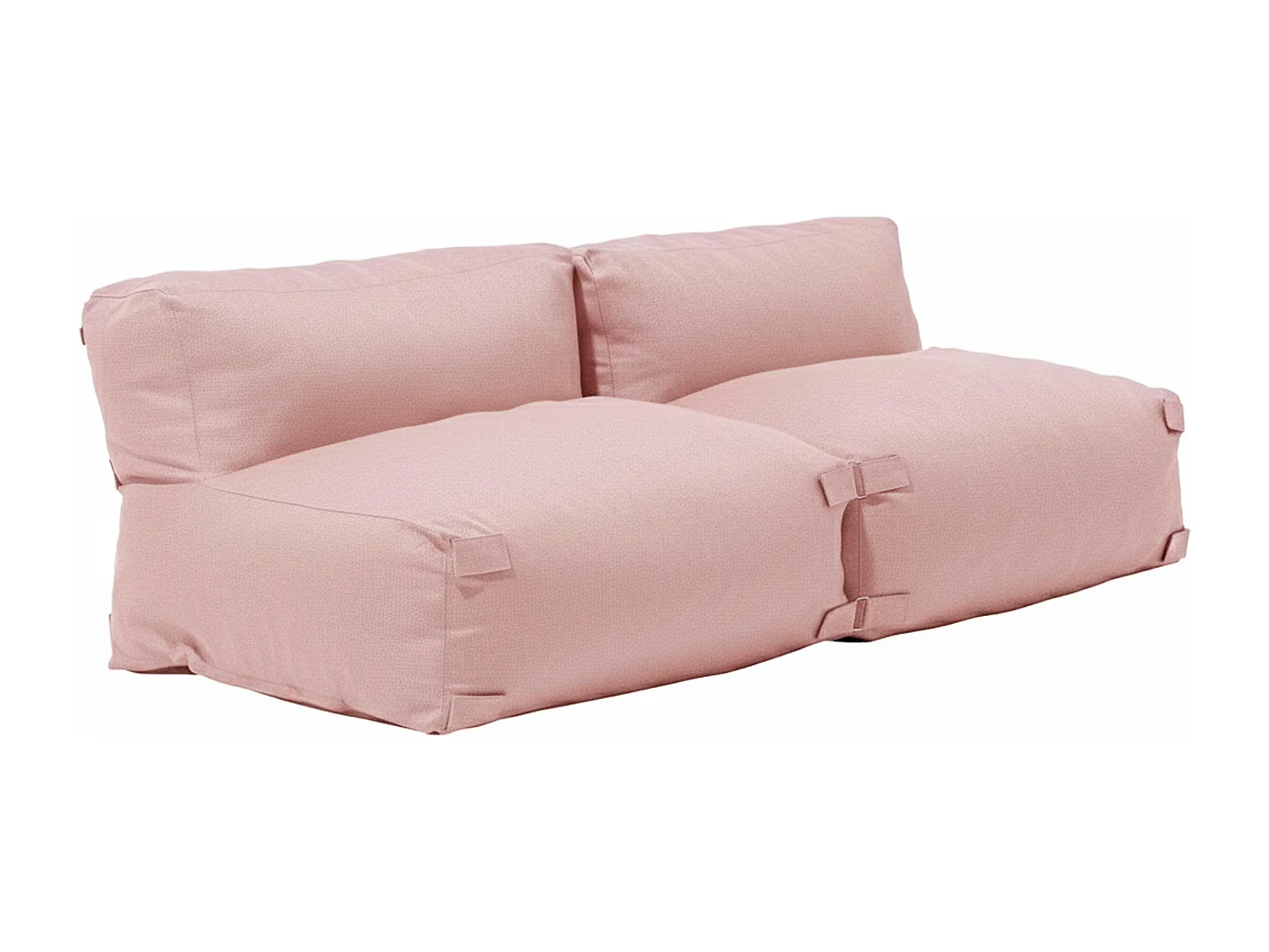 Salon de jardin modulable 2 places rose poudré