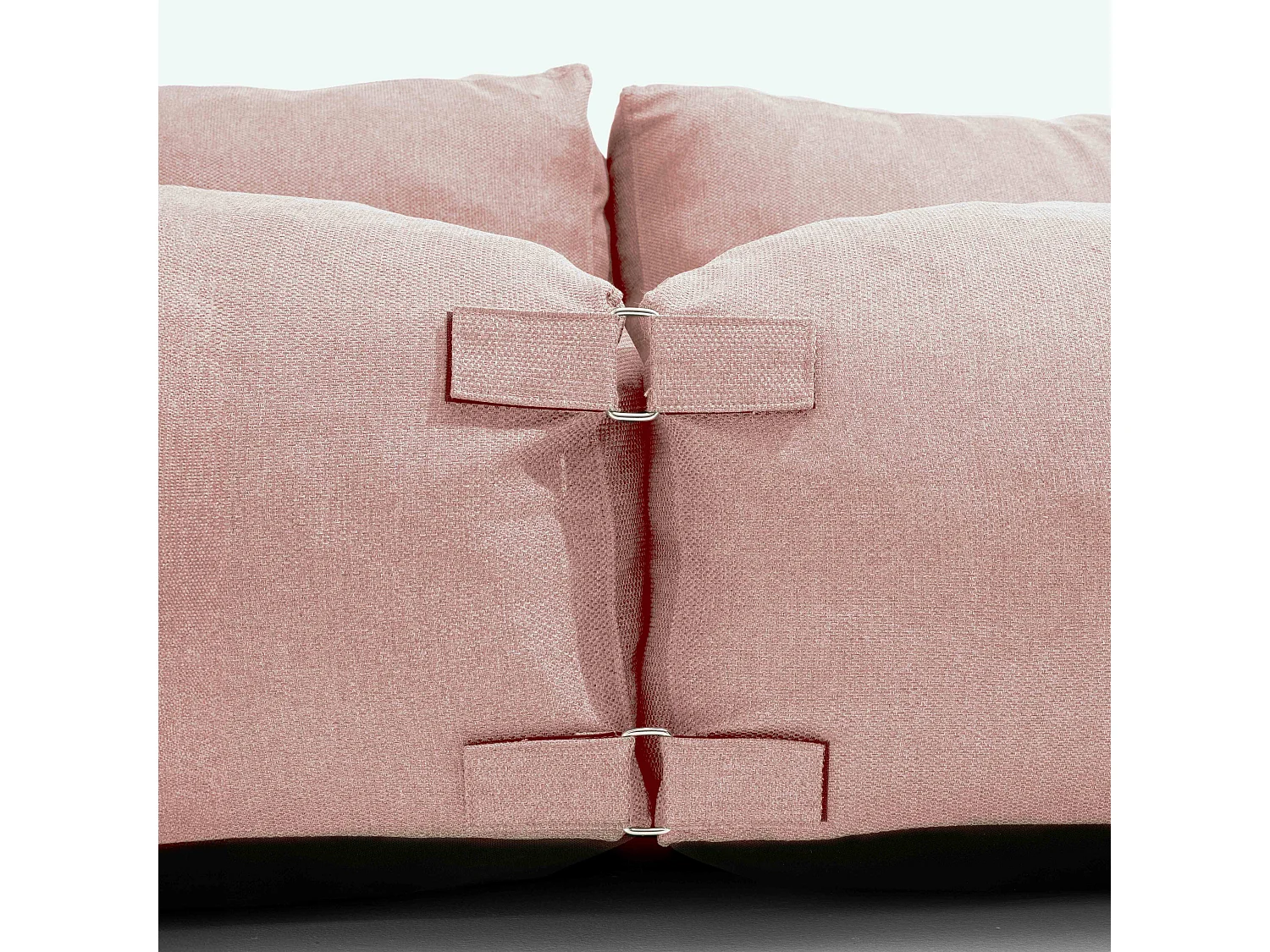 Salon de jardin modulable 2 places rose poudré