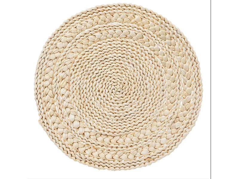 Set de Table Tressé "Soleya" 38cm Beige