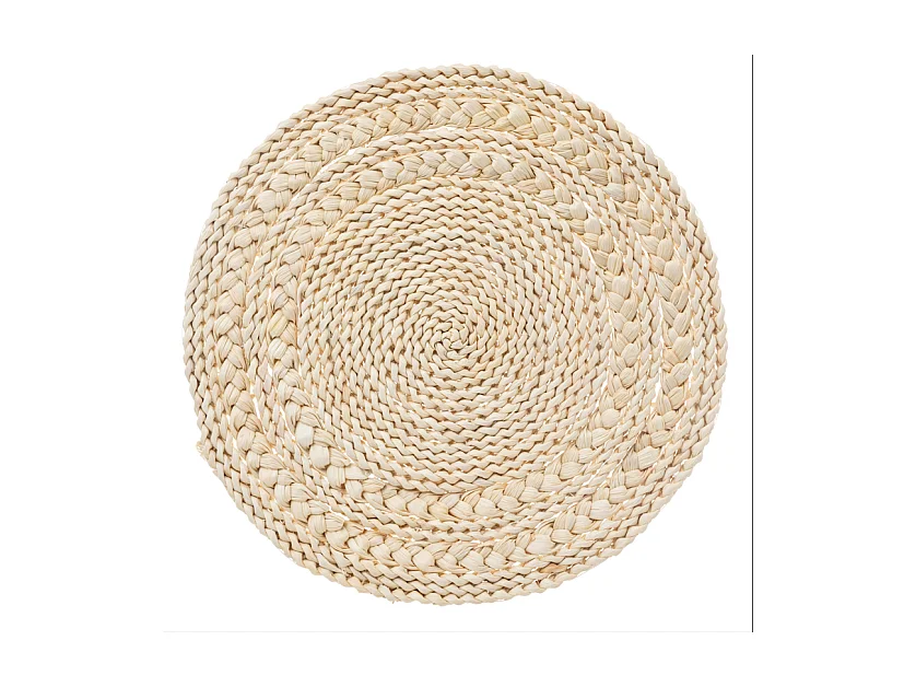 Set de Table Tressé "Soleya" 38cm Beige