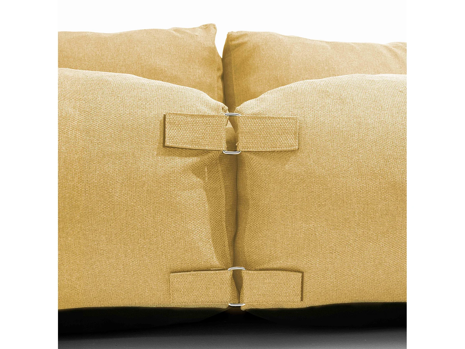 Modulaire 2-zits tuinset in lichtgeel