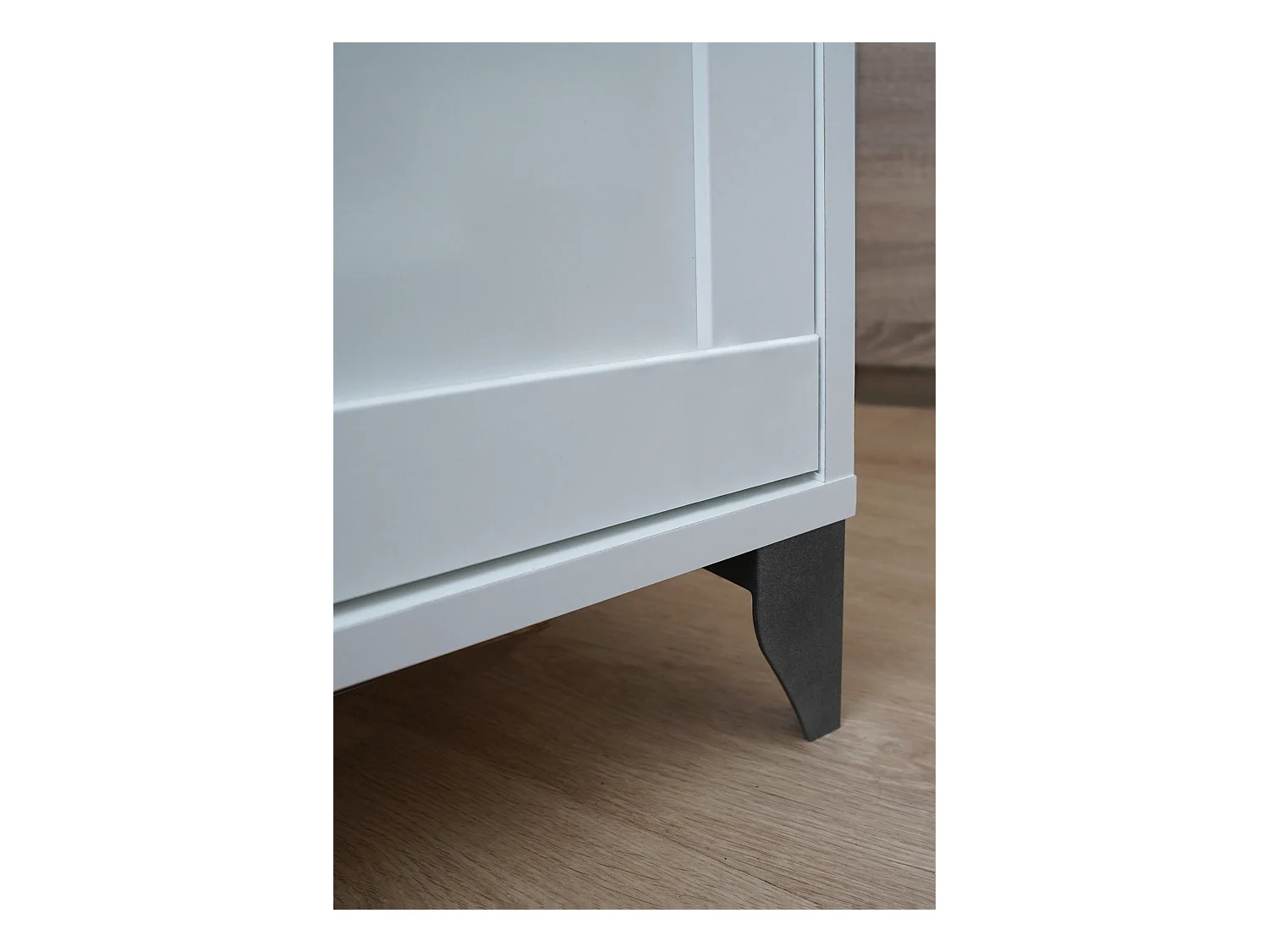 Meuble de salle de bain sous-vasque coloris Blanc/chêne cambrien (lavabo non inclus) - Longueur 82 x Profondeur 47 x Hauteur 82 cm