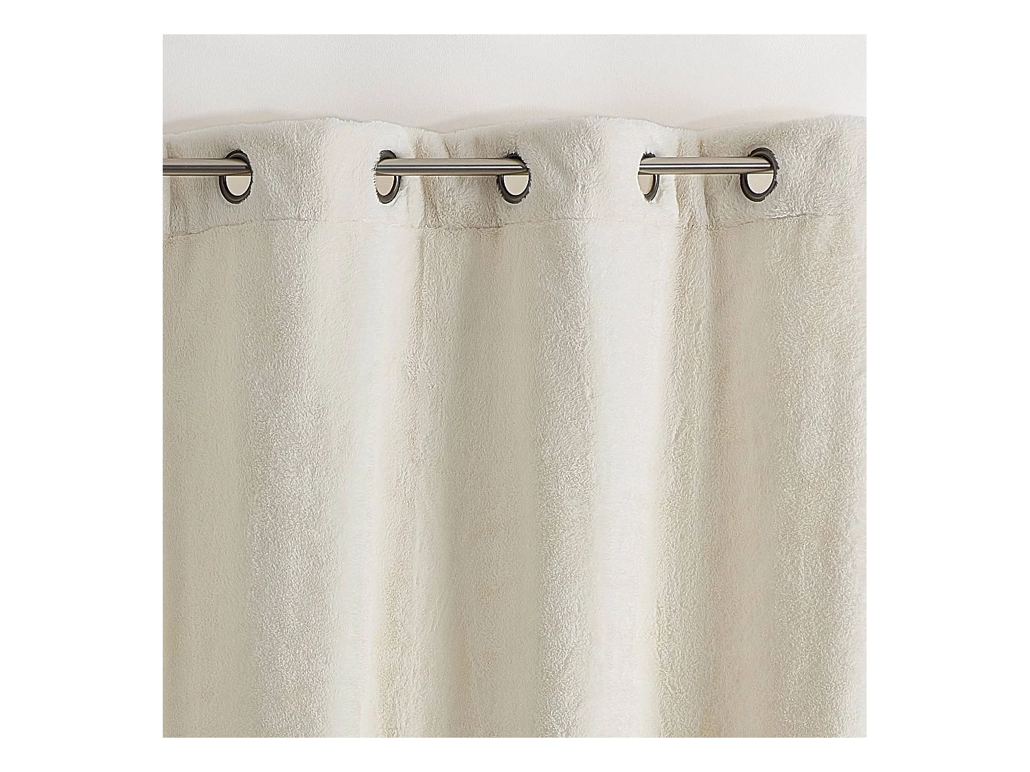 Rideau épais imitation fourrure polaire