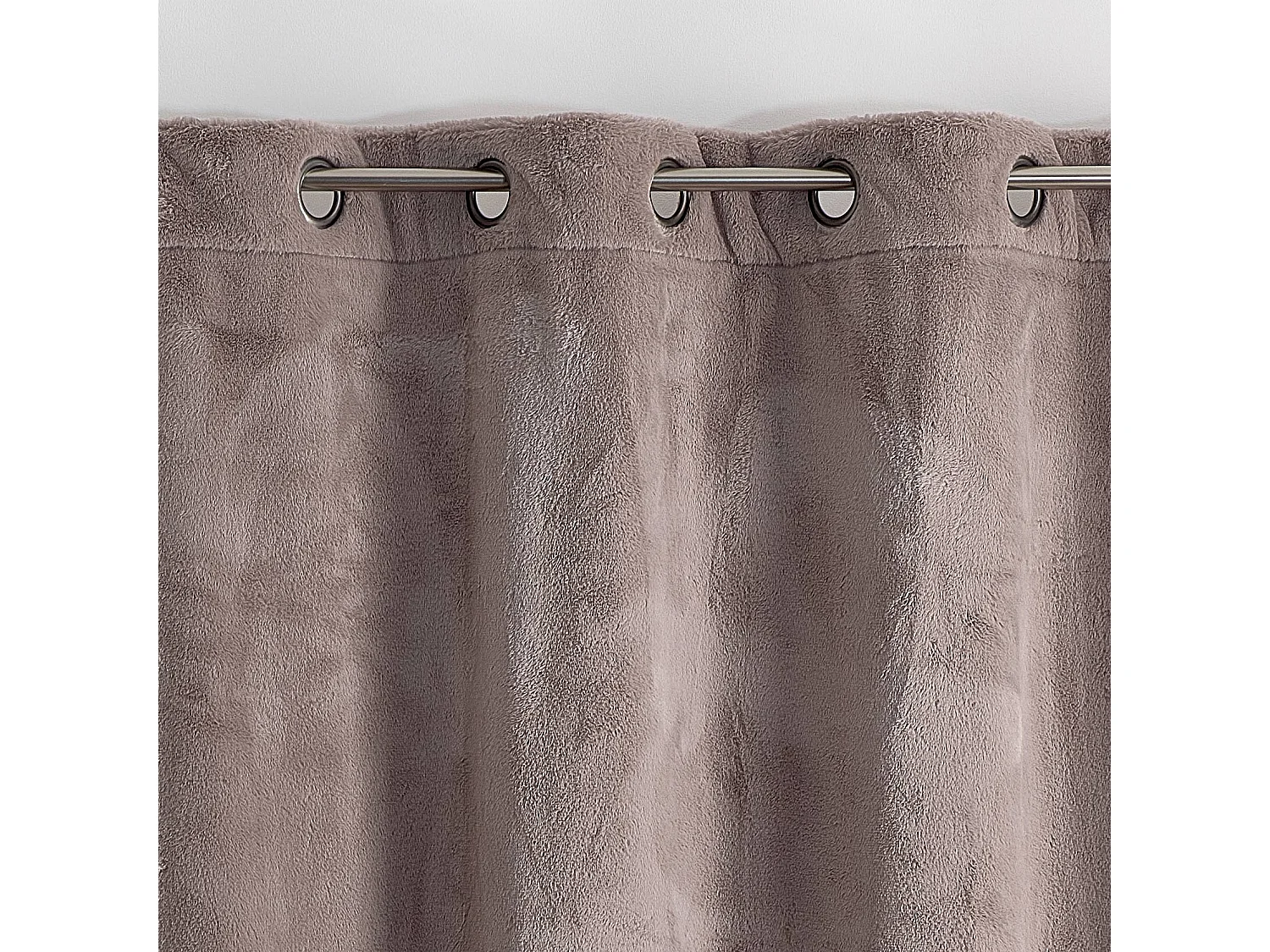 Dicker Vorhang in Polarfelloptik 140 x 260 cm