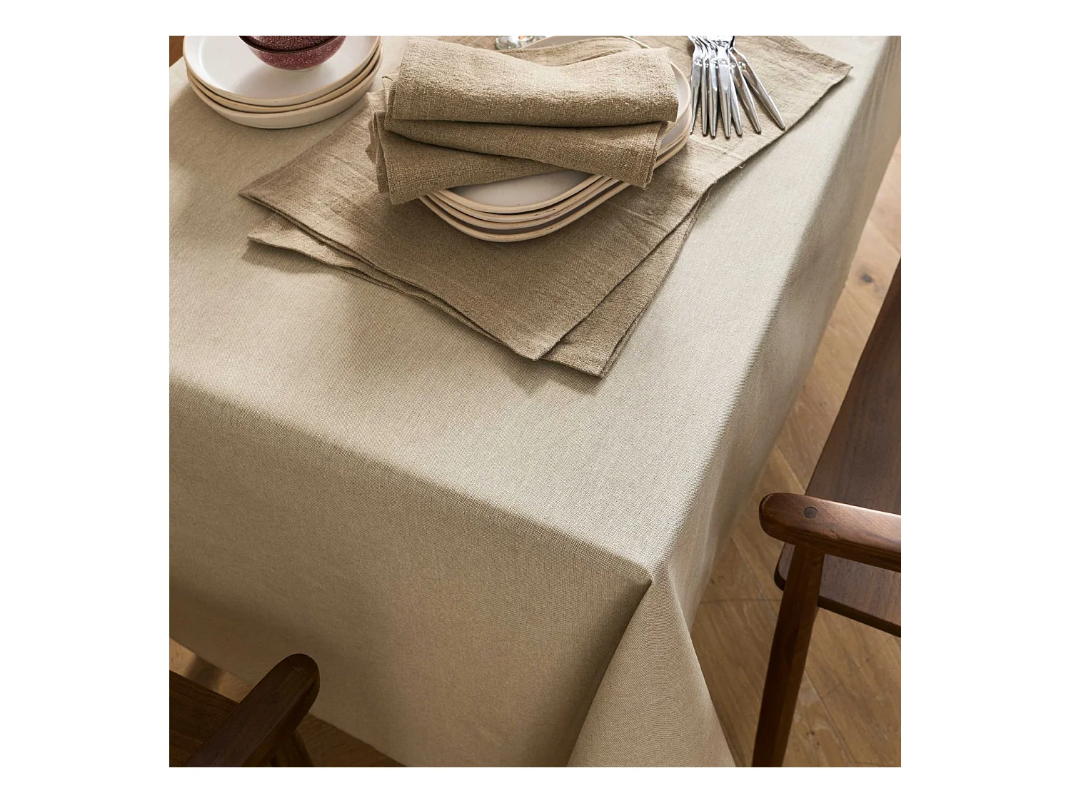 Nappe facile à nettoyer poly-coton