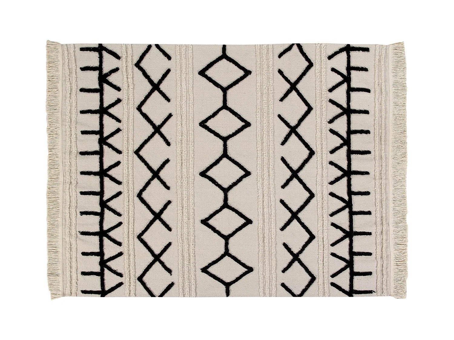 Tapis lavable bereber toile