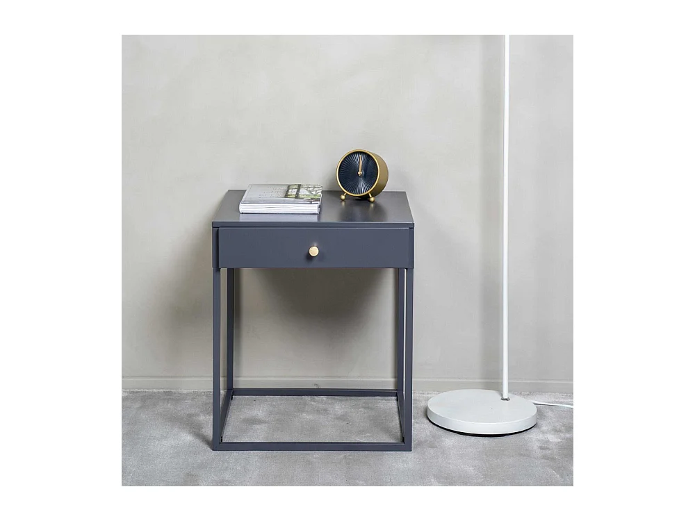 Chevet en métal 1 tiroir Bakal 43 x 43 x 50 cm