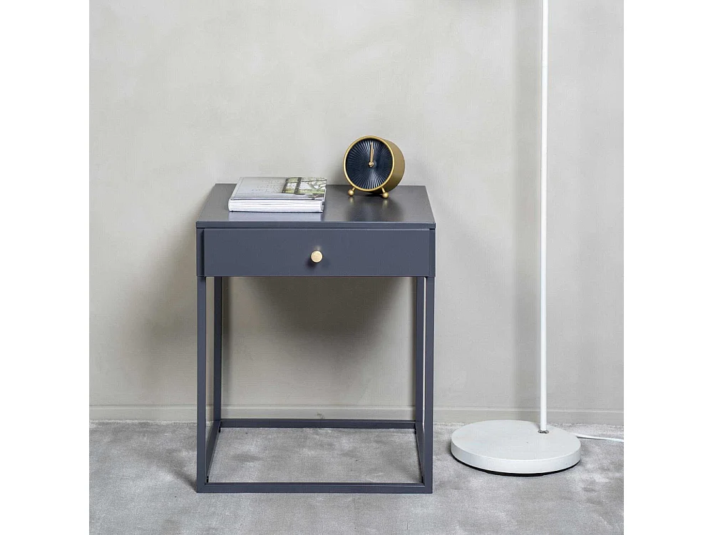 Chevet en métal 1 tiroir Bakal 43 x 43 x 50 cm