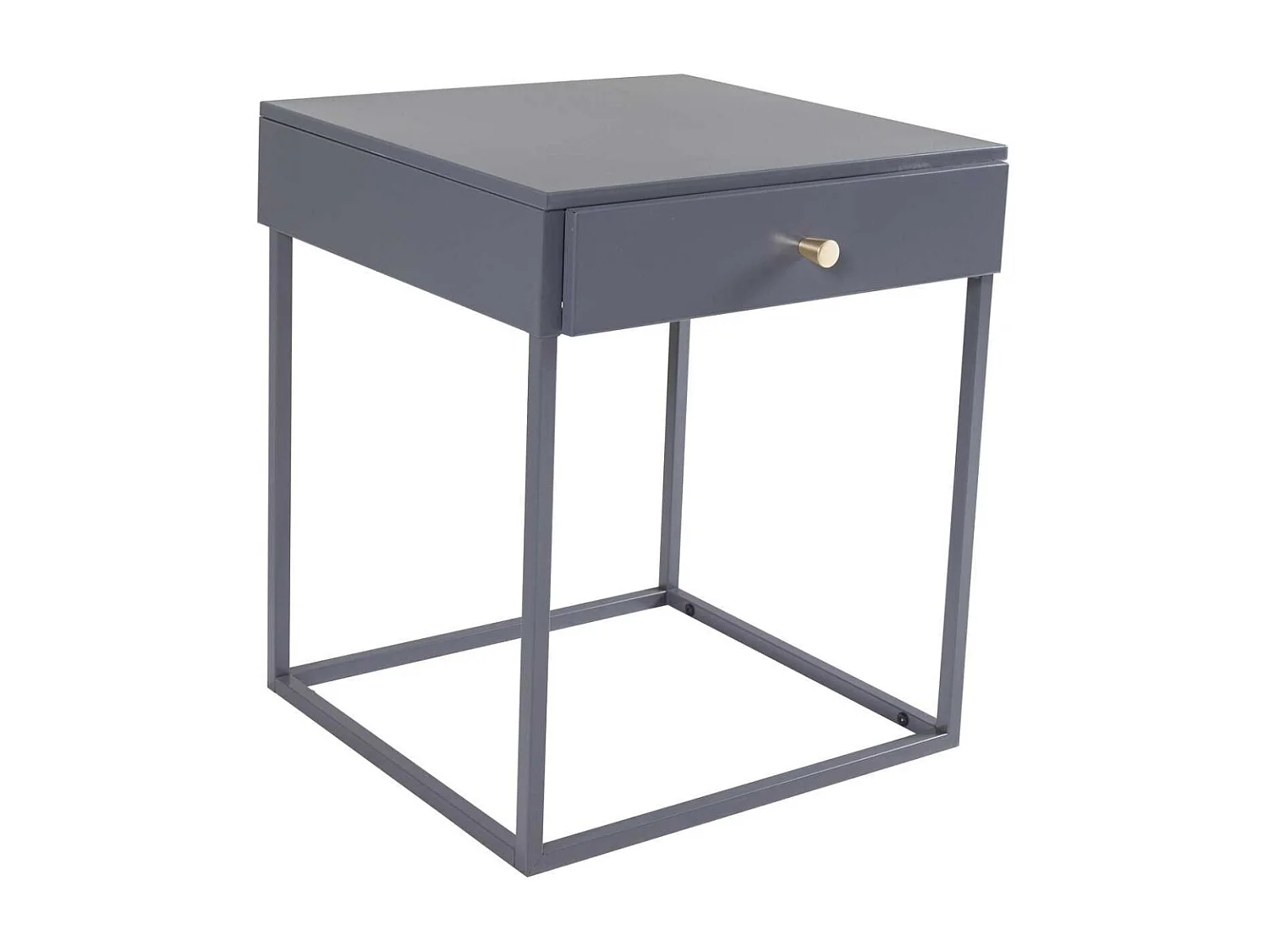 Chevet en métal 1 tiroir Bakal 43 x 43 x 50 cm