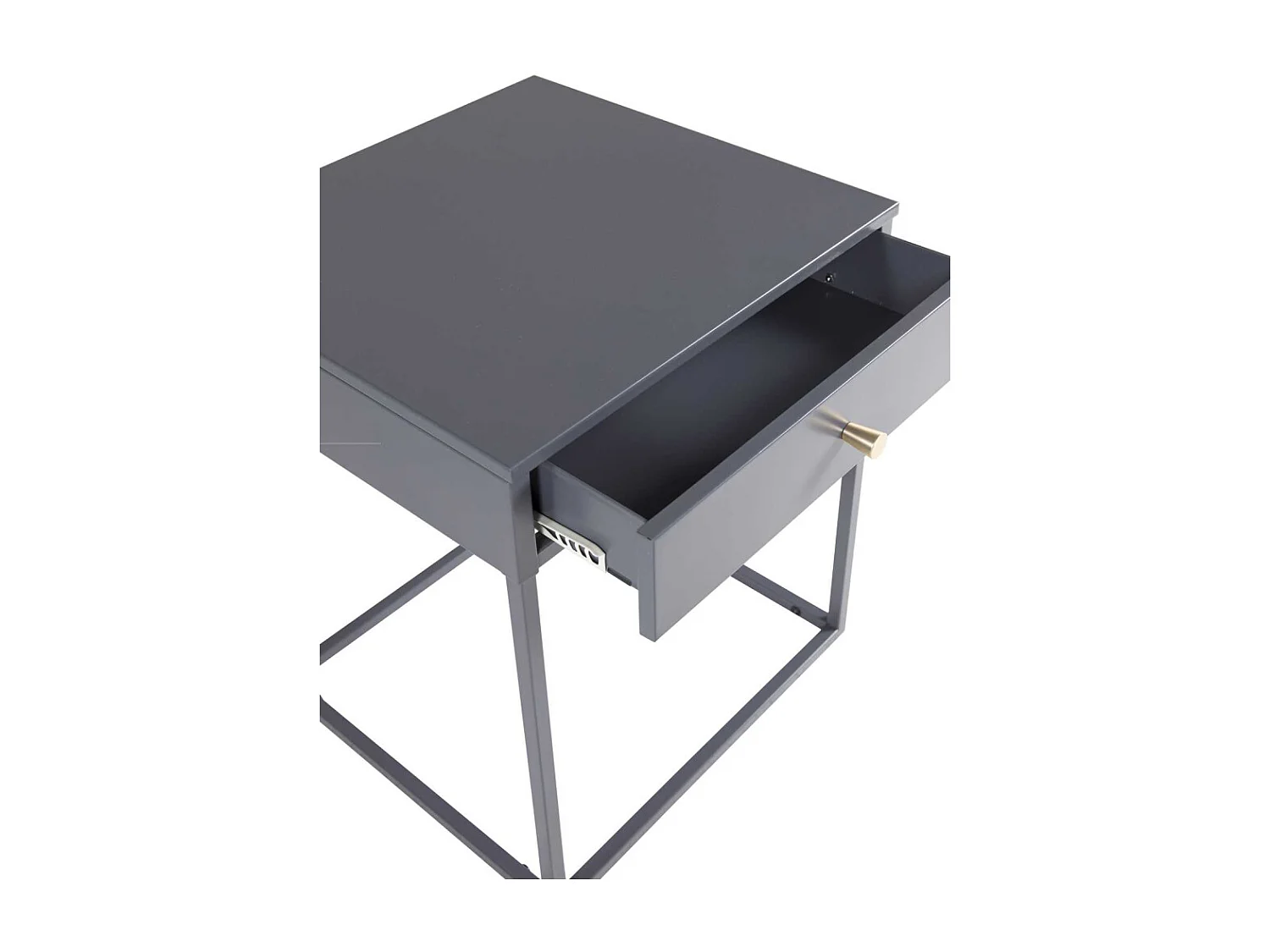 Table de Chevet 1 Tiroir "Bakal" 50cm Gris