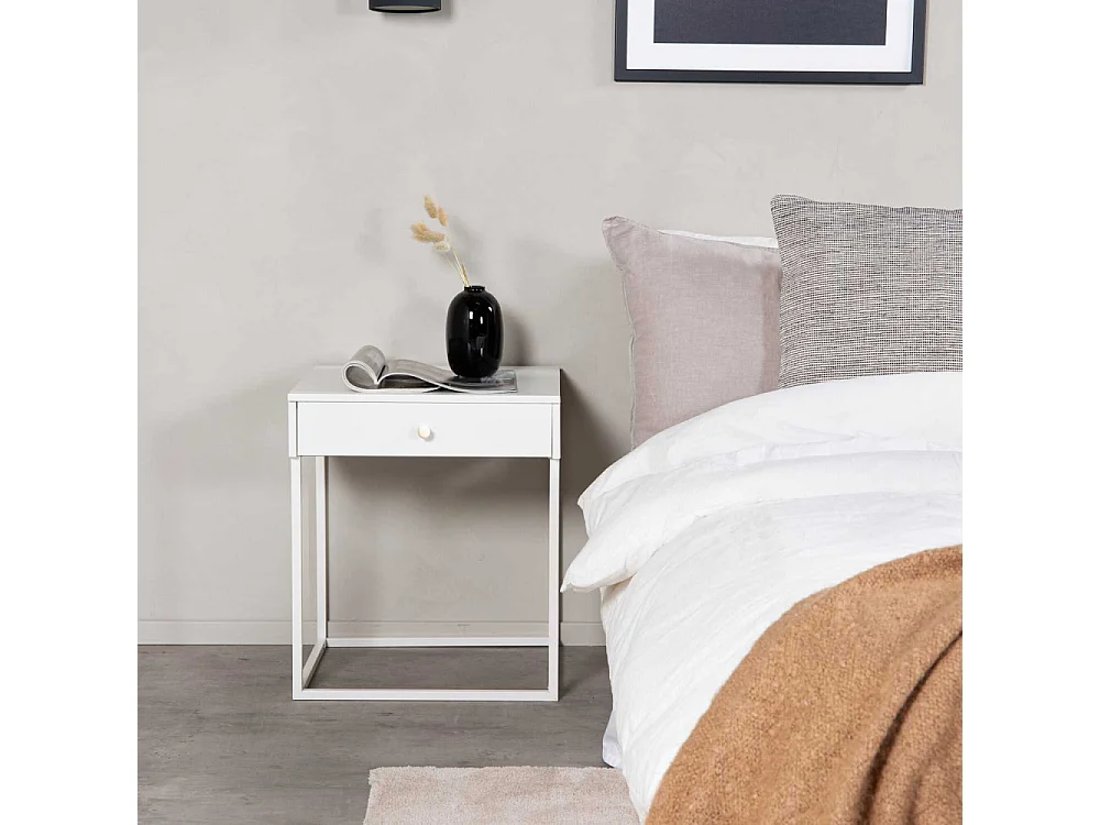 Chevet en métal 1 tiroir Bakal 43 x 43 x 50 cm