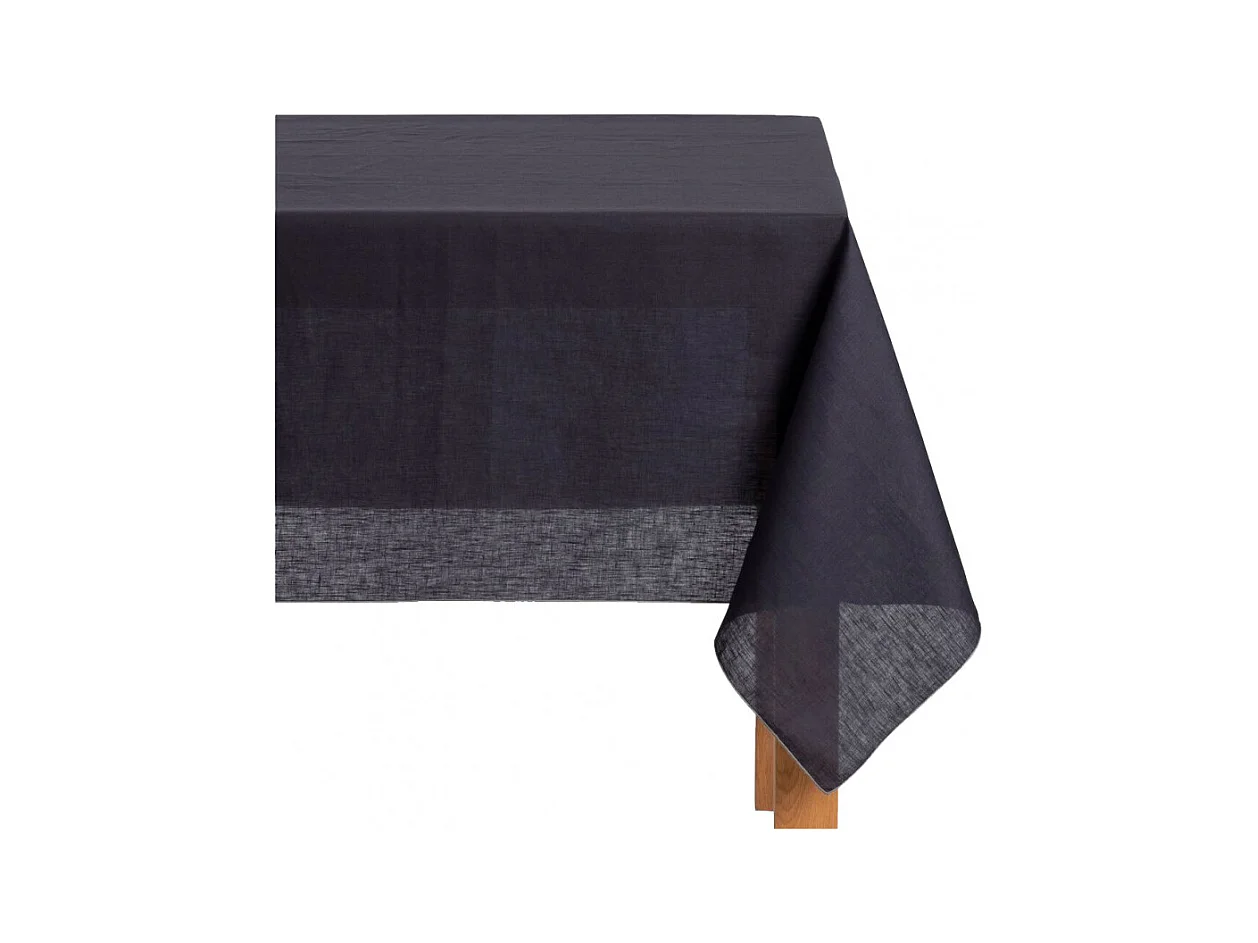 Nappe bleu violet lin et coton rectangulaire 170x250 - Olleta 9444