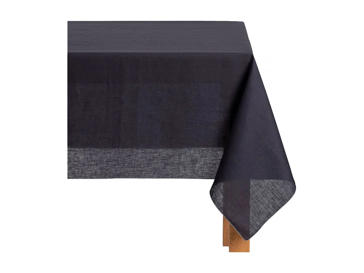 Nappe bleu violet lin et coton rectangulaire 170x250 - Olleta 9444