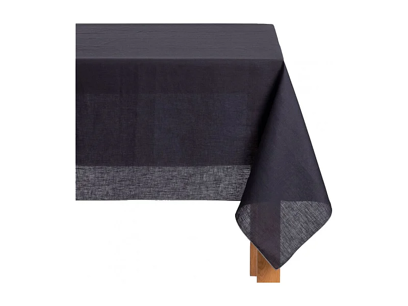 Nappe bleu violet lin et coton rectangulaire 170x250 - Olleta 9444
