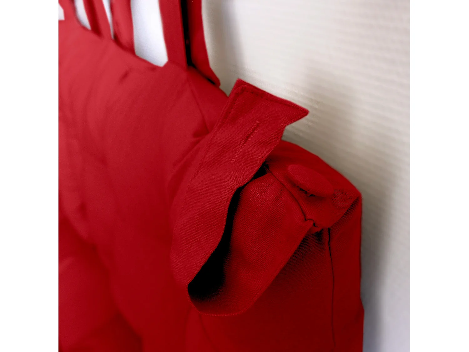 Coussin Tête de Lit Uni "Panama" 70cm Rouge