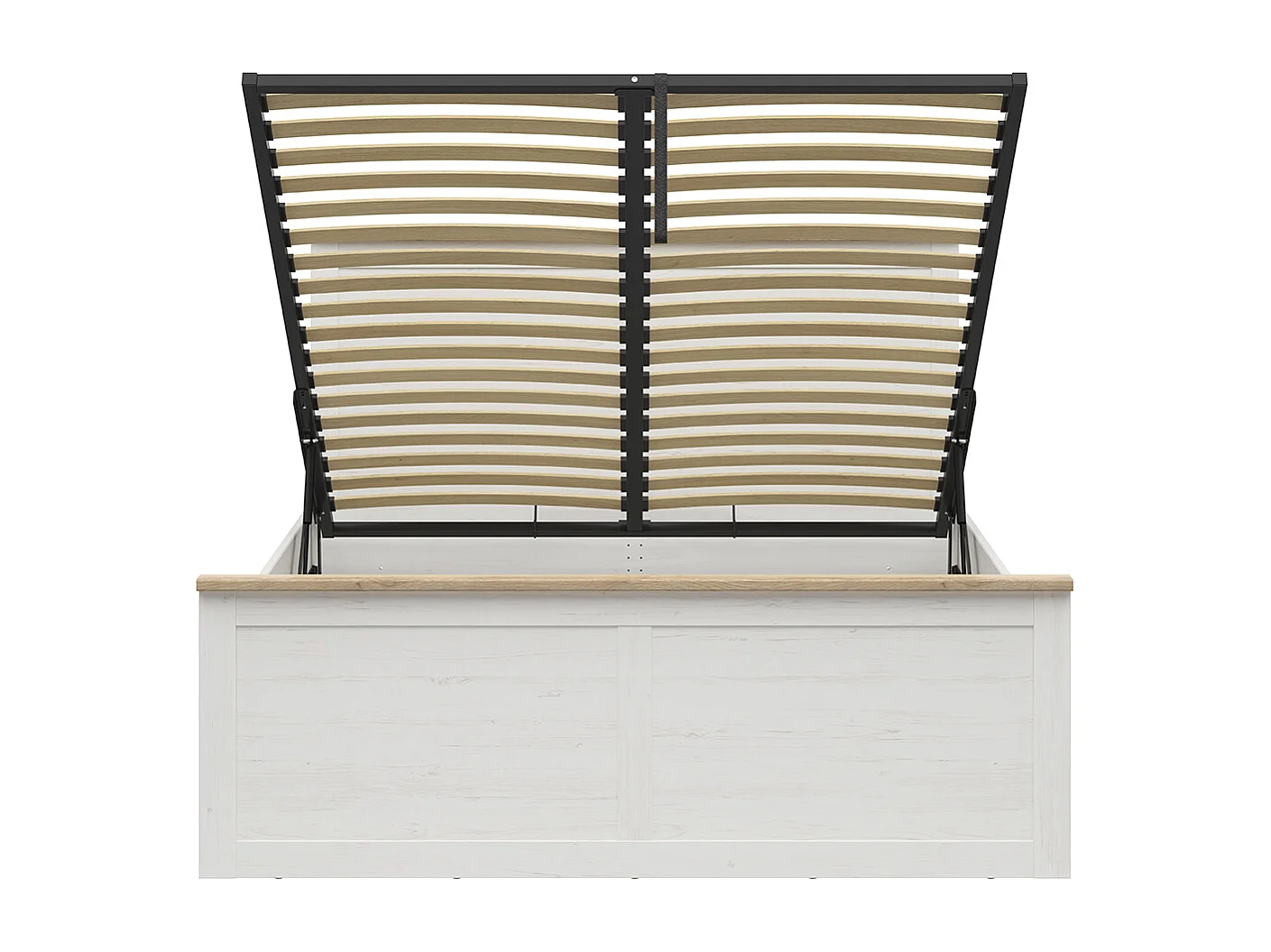 Letto con contenitore con base Aksel bianco 160x200