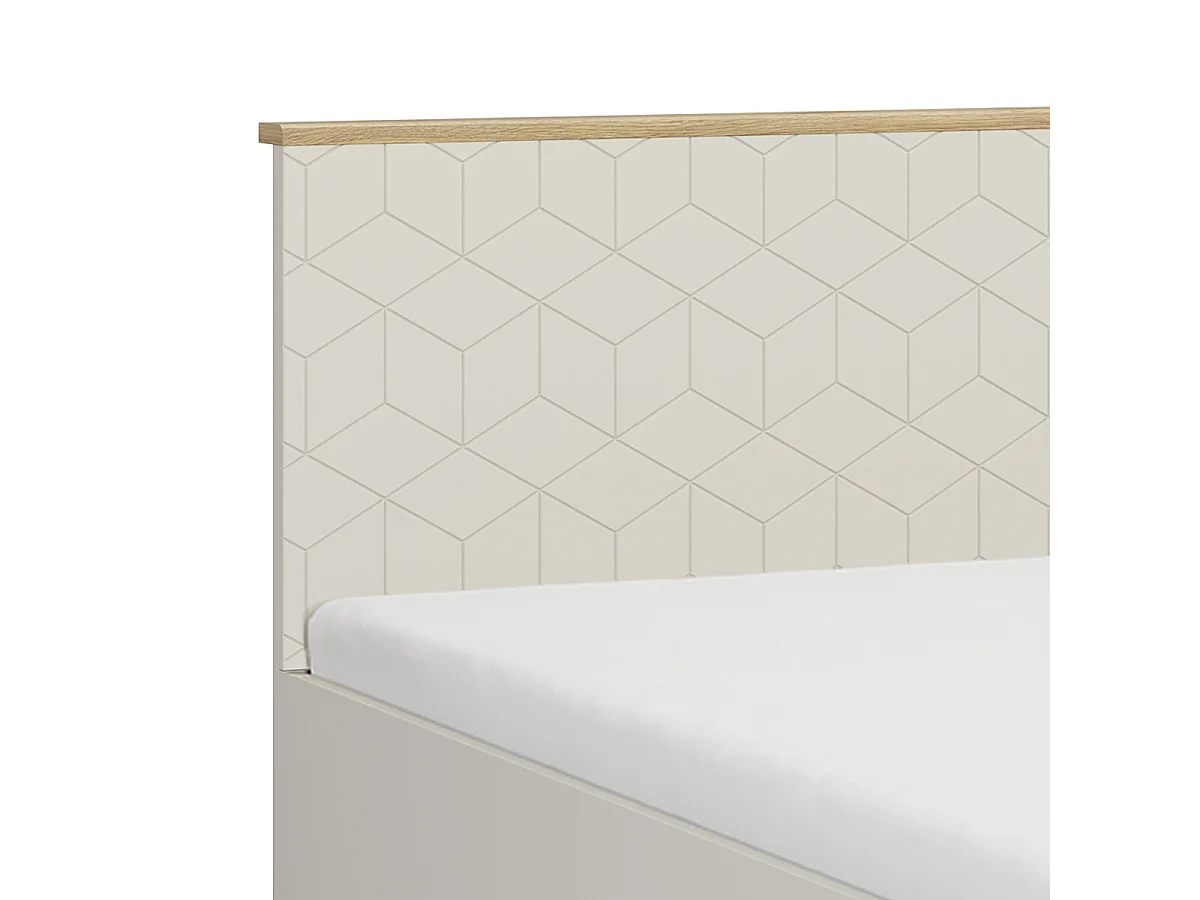 Lit coffre 160x200 sommier inclus Naya Cachemire