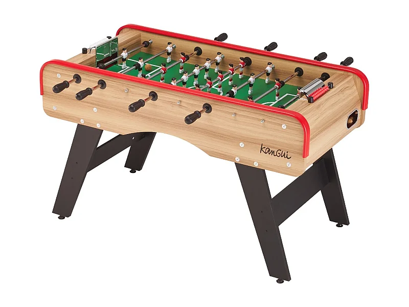 Baby foot classique - Adultes et adolescents - style café - 3 balles liège - 2 à 4 joueurs
