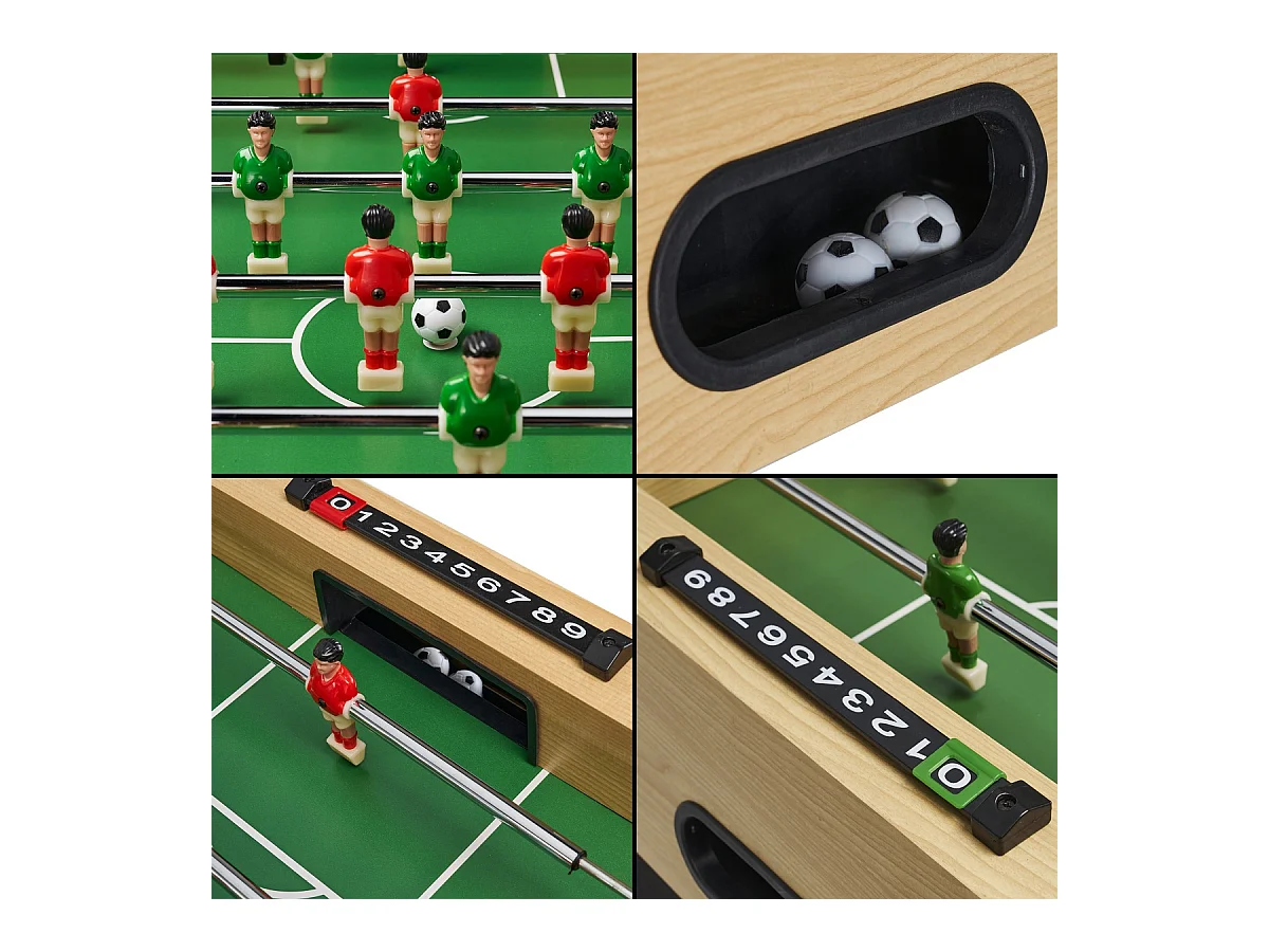 Babyfoot enfant - 22 joueurs - 3 balles incluses - 2 à 4 joueurs