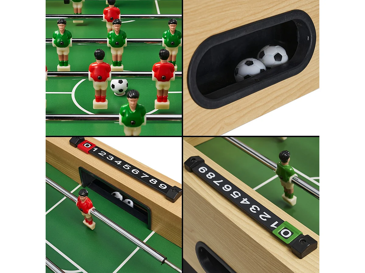 Babyfoot enfant - 22 joueurs - 3 balles incluses - 2 à 4 joueurs