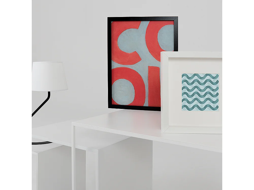 Salontafels 35x45x55 cm wit 2WALL TRIO METAAL