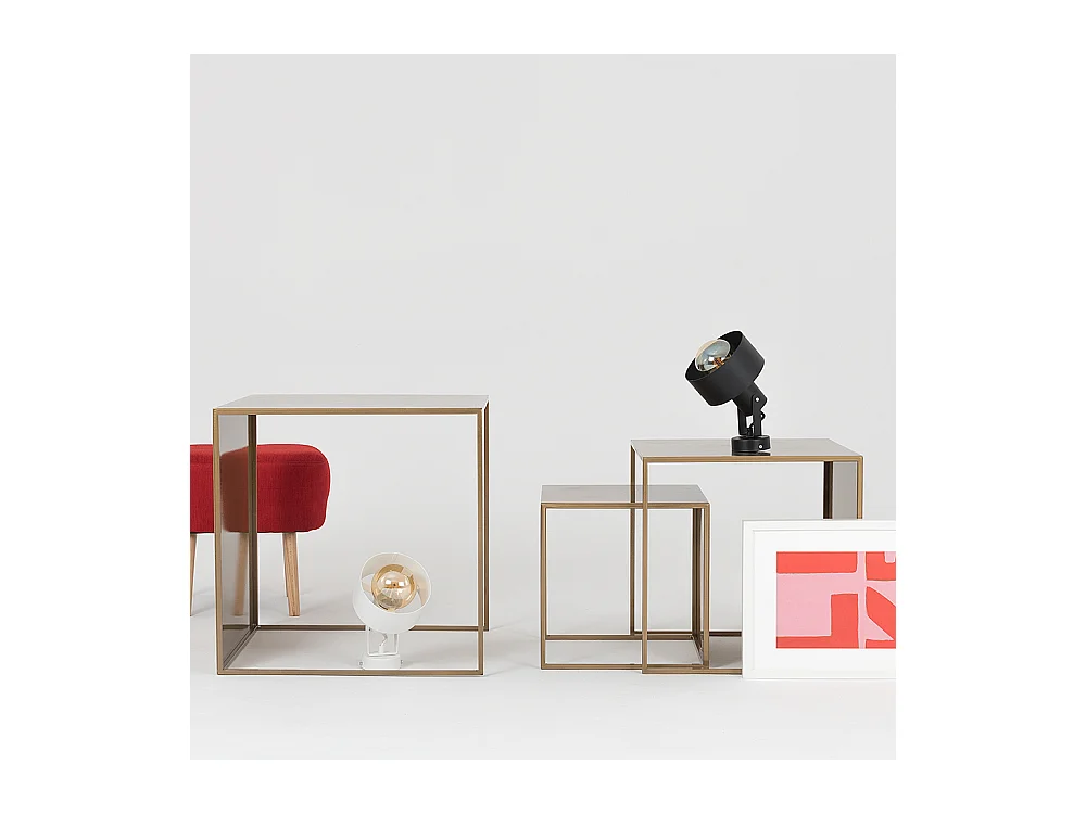 Mesas de centro 35x45x55 cm dourado 2WALL TRIO METAL