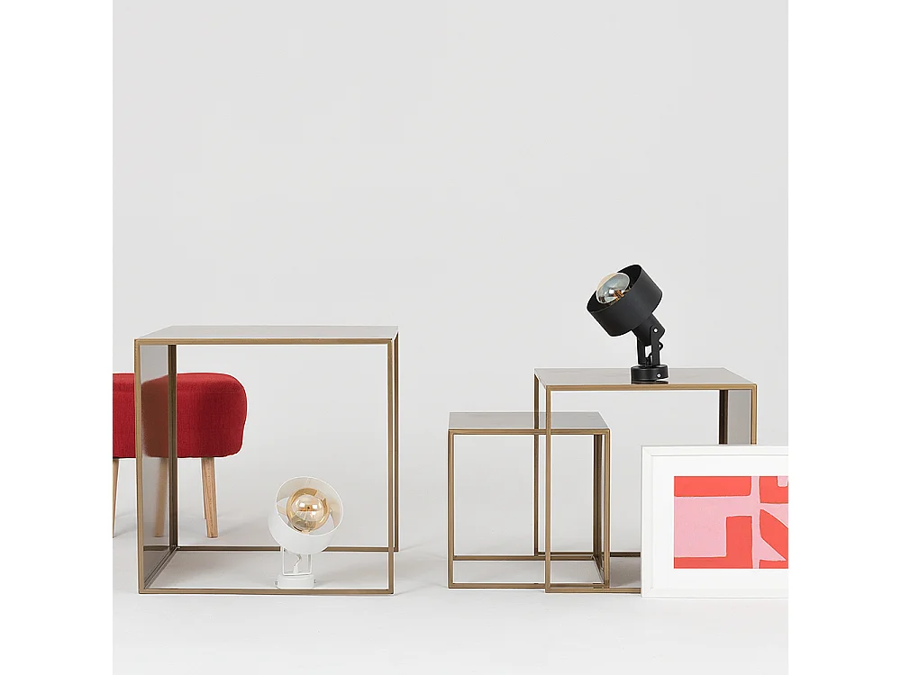 Couchtische 35x45x55 cm gold 2WALL TRIO METAL