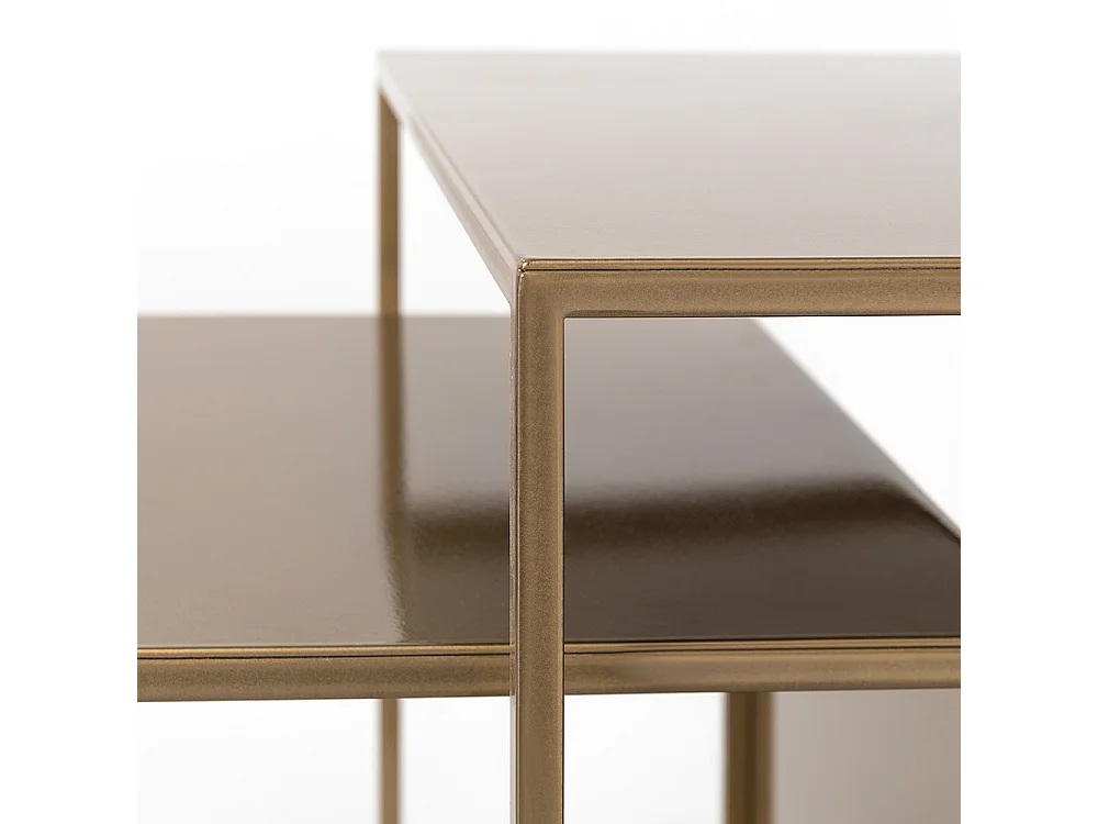 Couchtische 35x45x55 cm gold 2WALL TRIO METAL