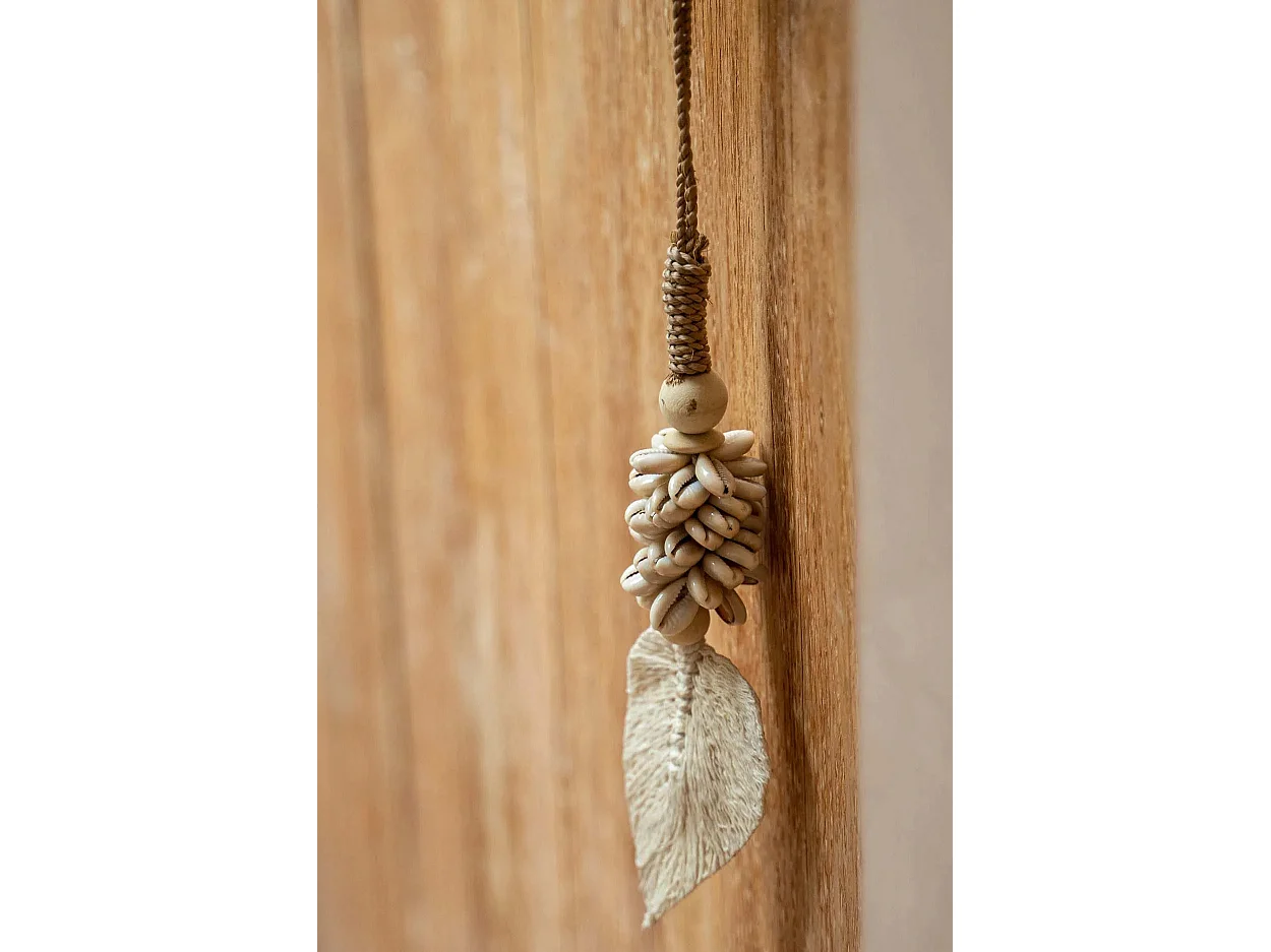 La Pompon En Feuilles & Coquillage - Naturel