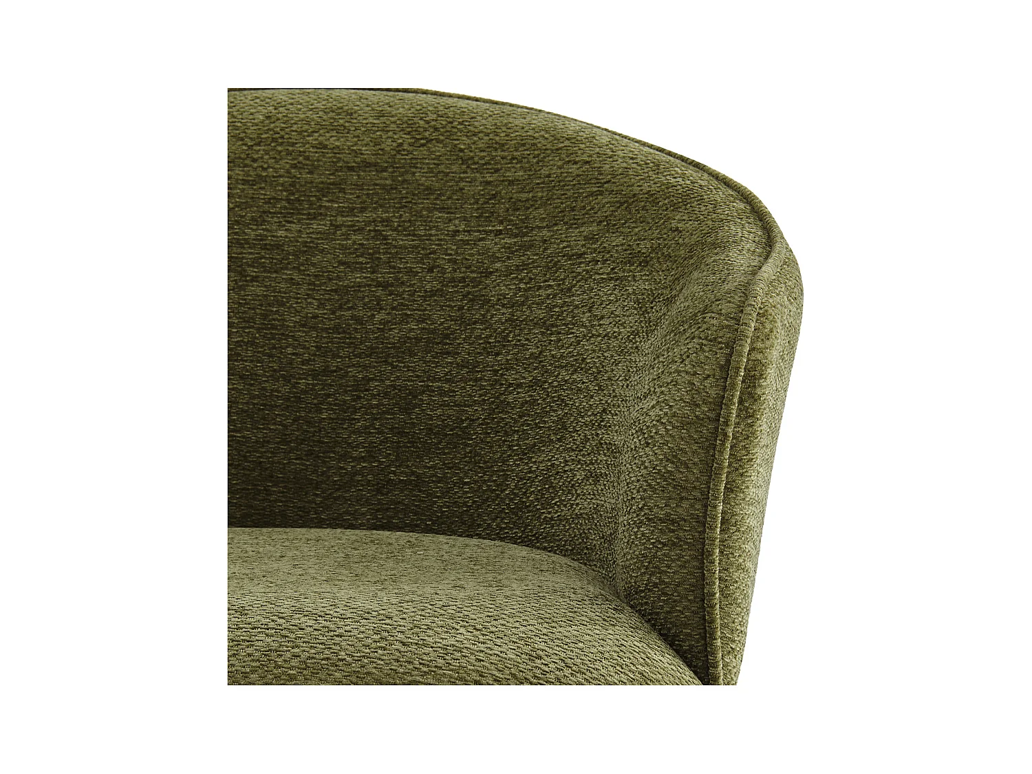 ALVIN-Poltrona da tavolo in tessuto Luxury Kaki