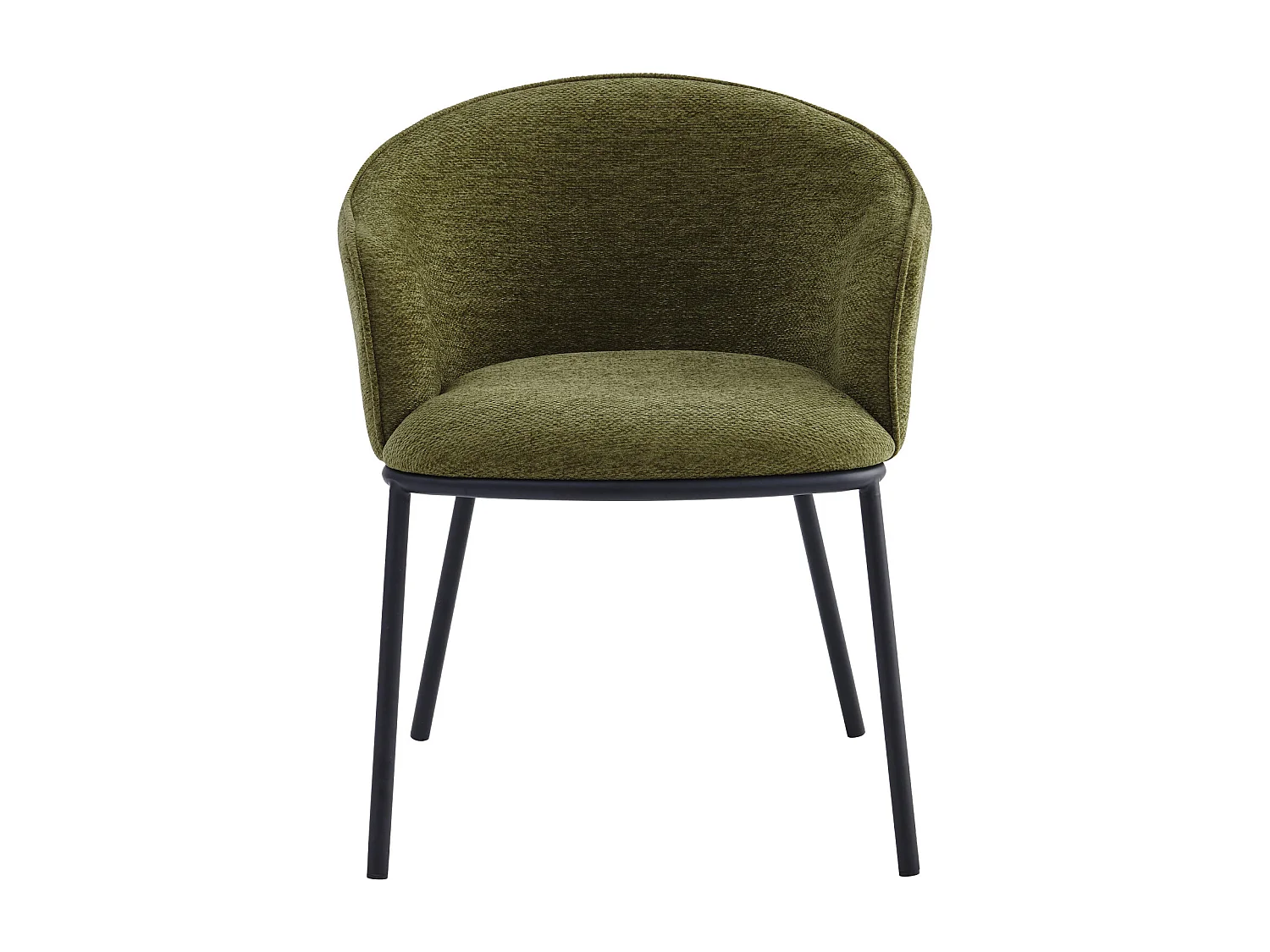 ALVIN-Poltrona da tavolo in tessuto Luxury Kaki