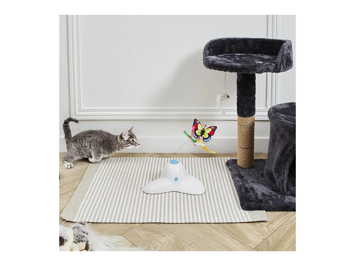 Jeu Intéractif Papillon pour Chat + 2 Rechanges - MIREY
