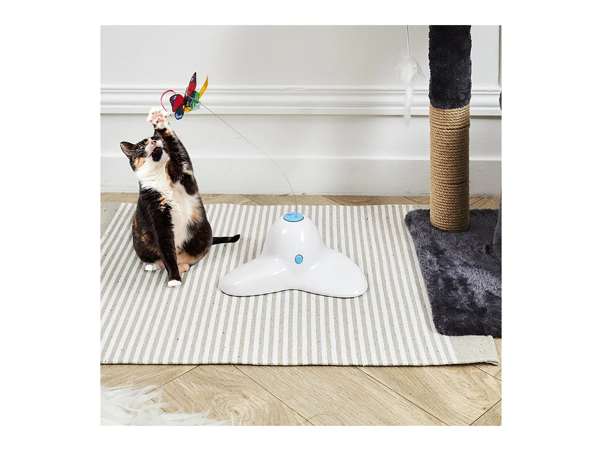 Jeu Intéractif Papillon pour Chat + 2 Rechanges - MIREY