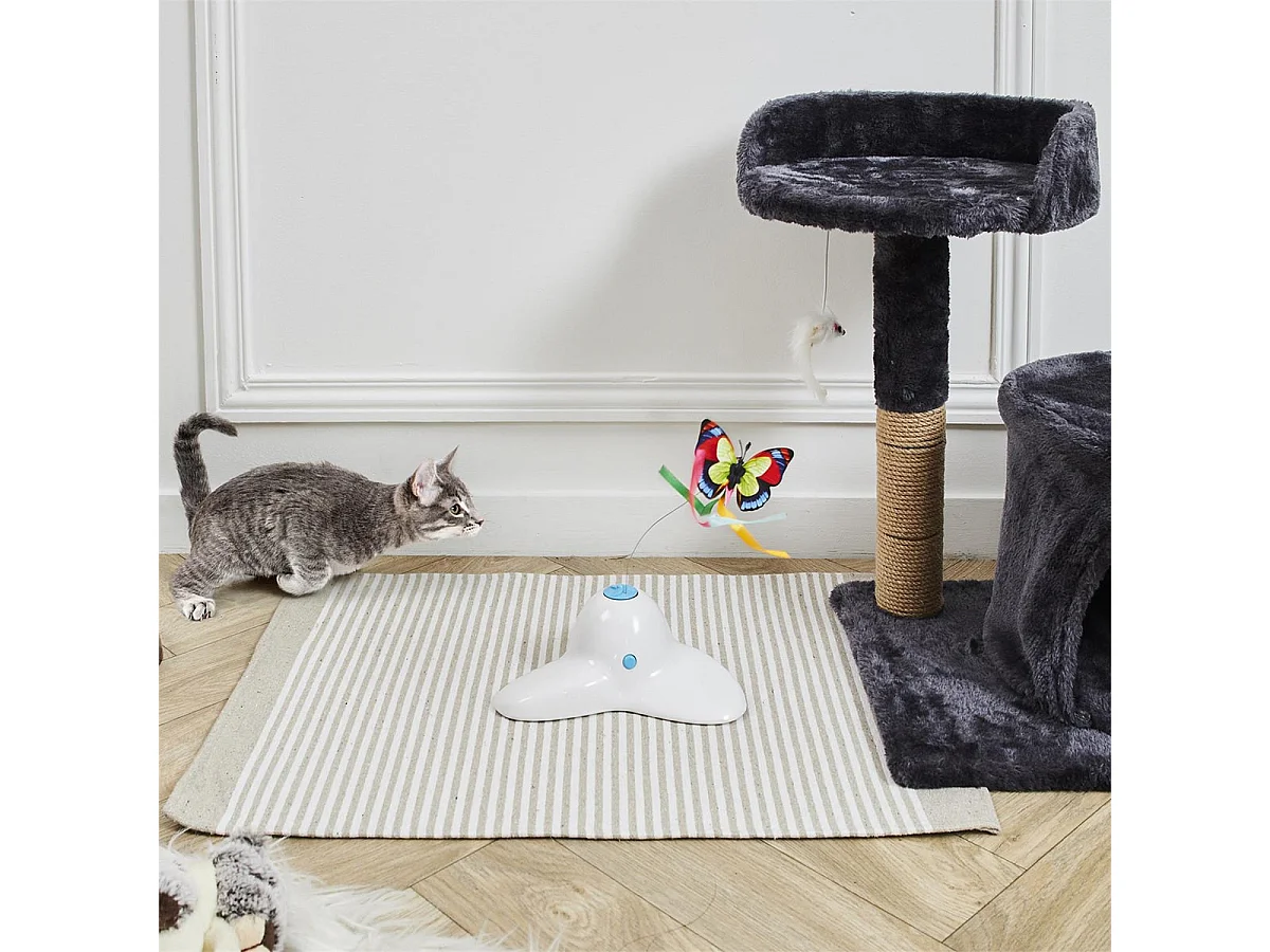 Jeu Intéractif Papillon pour Chat + 2 Rechanges - MIREY