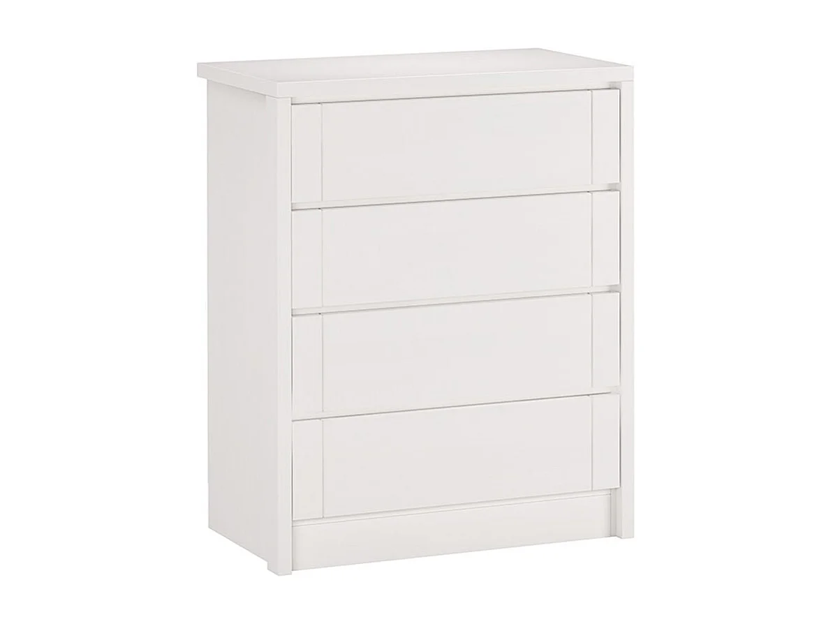 Commode 0,8x0,457x0,99 m hêtre blanc timo 4s80