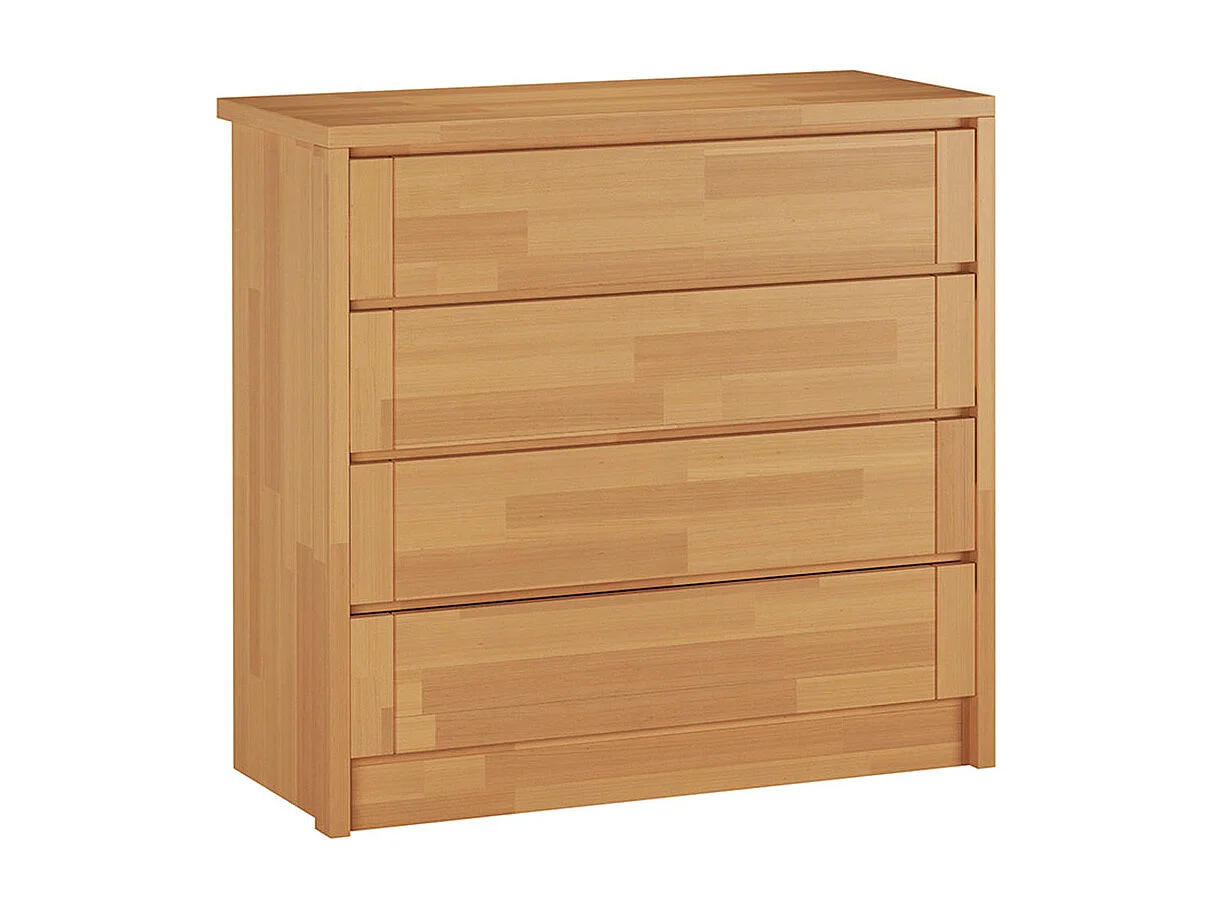 Commode 1046x457x990 mm Hêtre Timo 4 tiroirs