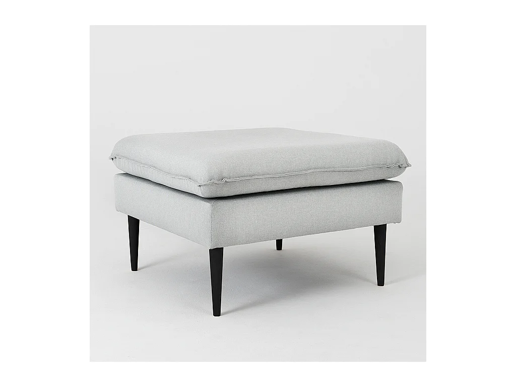 Pouf 0,7x0,7x0,45 m Schwarz Posh