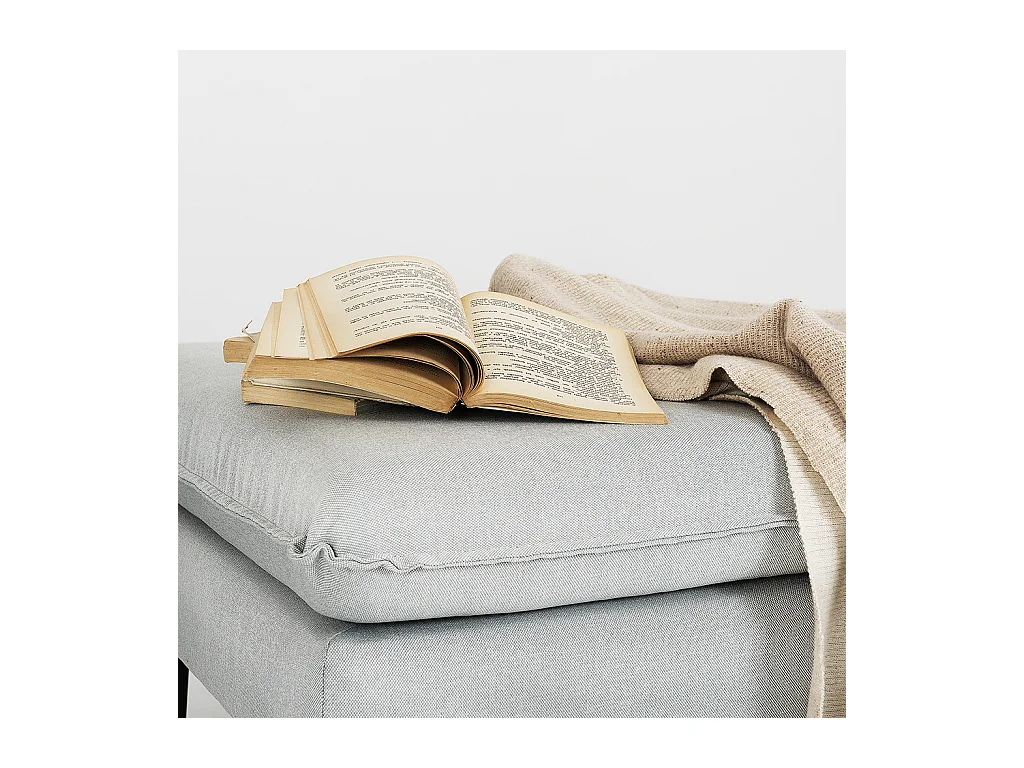 Pouf 0,7x0,7x0,45 m Schwarz Posh