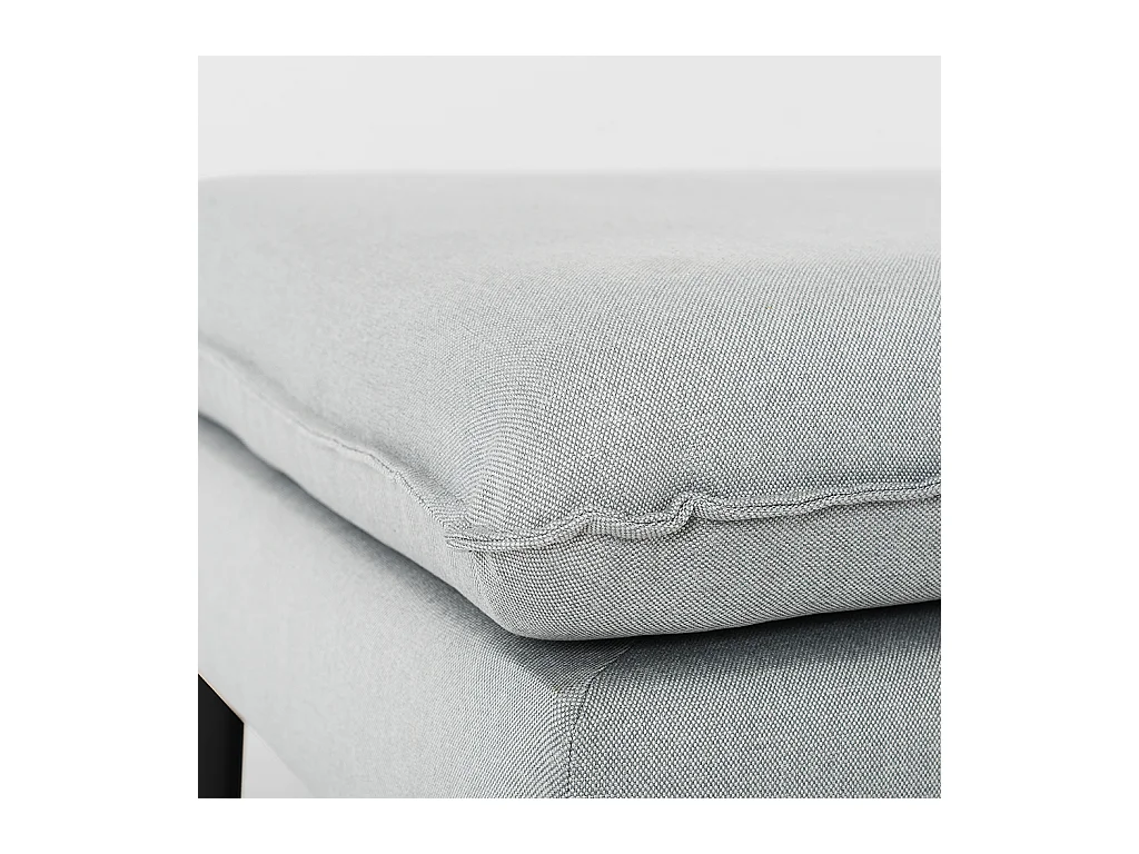 Pouf 0,7x0,7x0,45 m Schwarz Posh