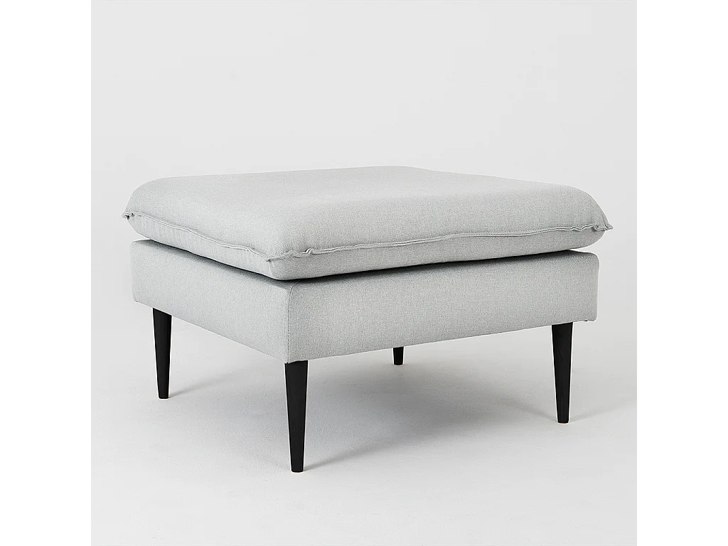 Pouf 0,7x0,7x0,45 m Noir Posh