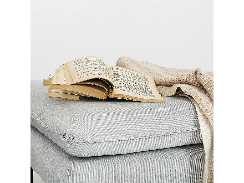 Pouf 0,7x0,7x0,45 m Noir Posh