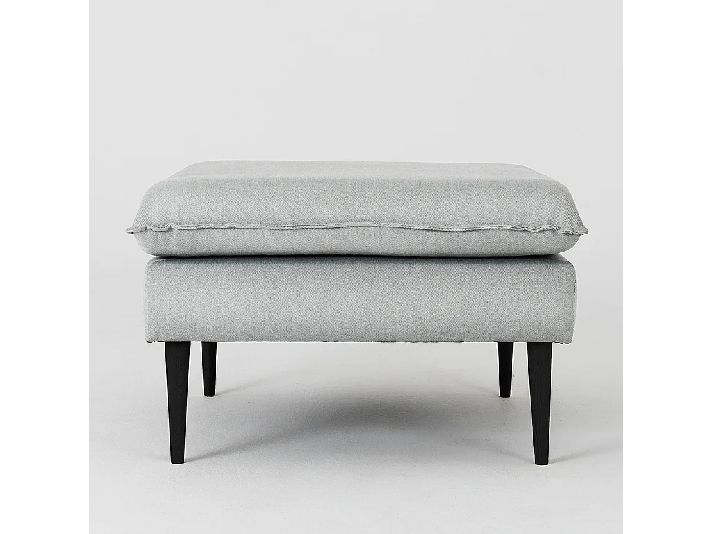 Pouf 0,7x0,7x0,45 m Noir Posh